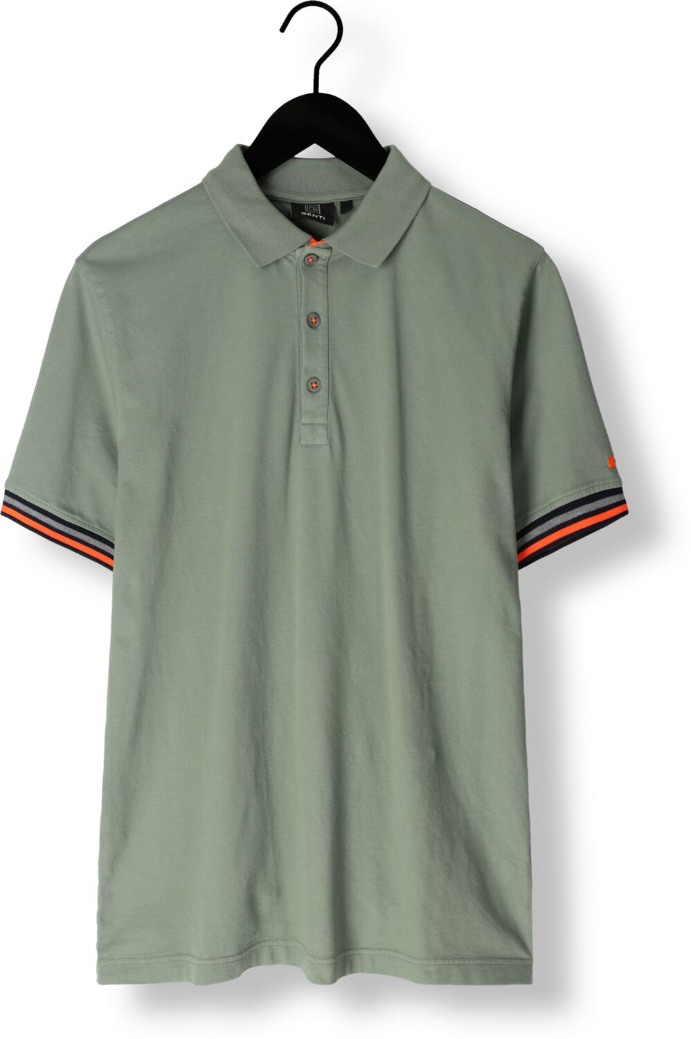GENTI Heren Polo's & T-shirts J9033-1212 Groen