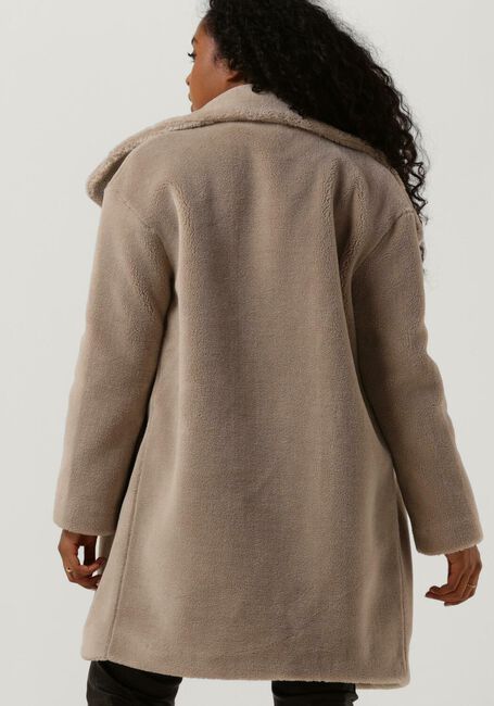 Beige BEAUMONT Teddy jas DOUBLE BREASTED TEDDY COAT - large