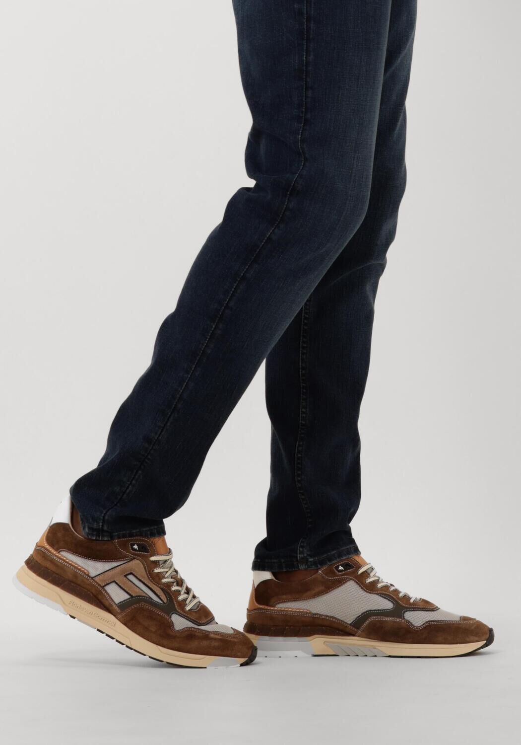 Cognac FLORIS VAN BOMMEL Lage sneakers SFM-10153 DE RUNNER - large