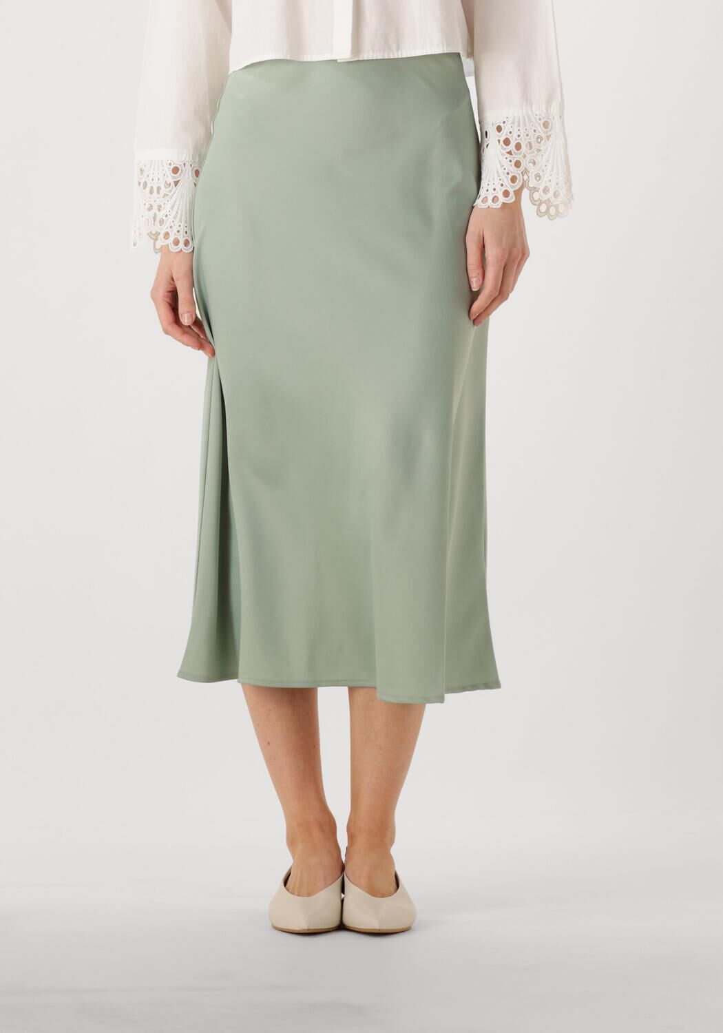 Y.A.S. Dames Rokken Yaspella Hw Midi Skirt S. Noos Groen
