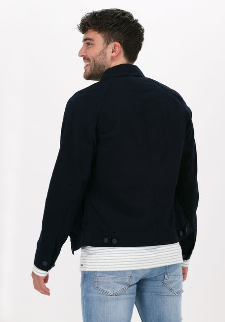 Blauwe DSTREZZED Overshirt TRUCKER JACKET SEERSUCKER - large