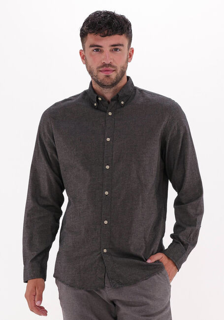 Bruine SELECTED HOMME Casual overhemd SLIMFLANNEL SHIRT LS W NAW - large
