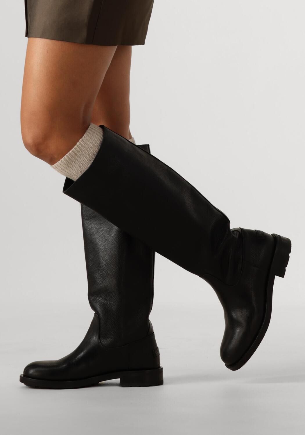 Zwarte SHABBIES Hoge laarzen ALYD TUBA - large