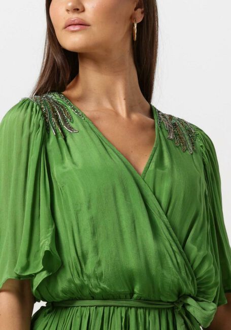 Groene LOUIZON Maxi jurk ASTRAL - large