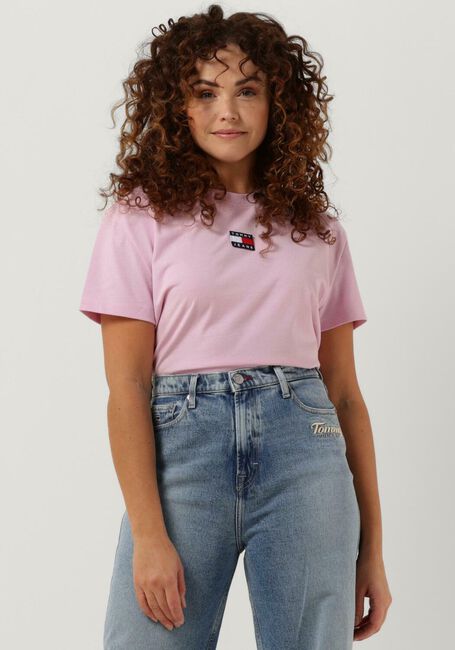 Roze TOMMY JEANS T-shirt OTHER KNIT TOPS - large