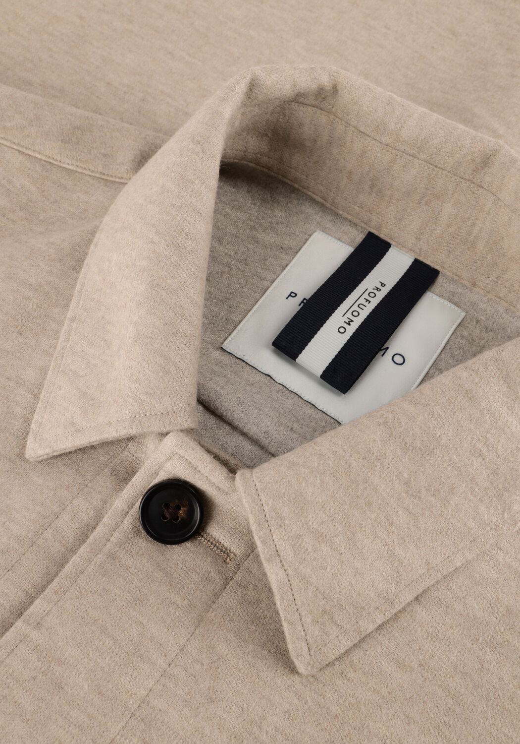 Beige PROFUOMO Overshirt OVERSHIRT CUTAWAY KNITTED - large