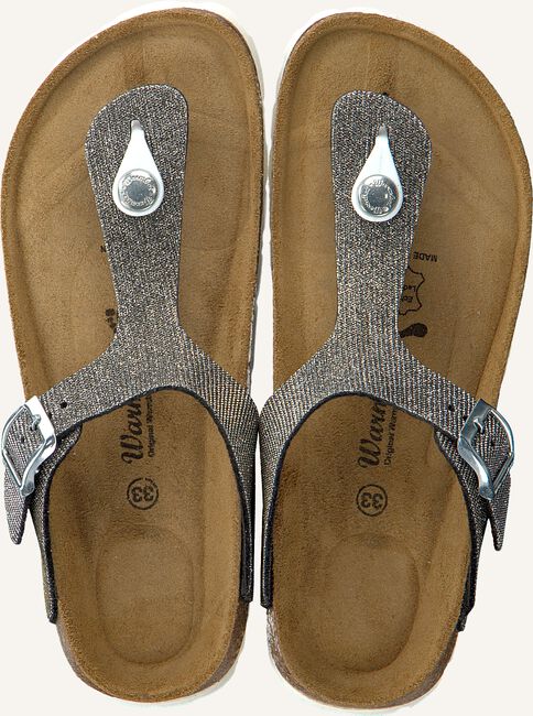 Zilveren WARMBAT Teenslippers SCHLOBBERG JUANPOVEDA Zilveren WARMBAT Teenslippers SCHLOBBERG JUANPOVEDA - large