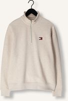 Beige TOMMY JEANS Sweater TJM RLX BADGE 1/4 ZIP Beige TOMMY JEANS Sweater TJM RLX BADGE 1/4 ZIP - medium