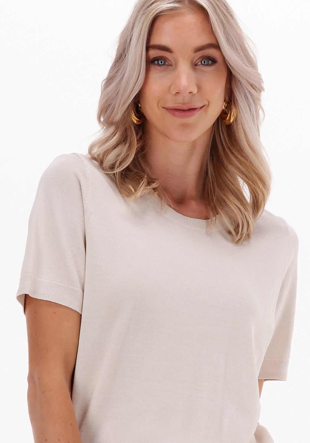witte summum t shirt knitted t shirt viscose polyamide knit