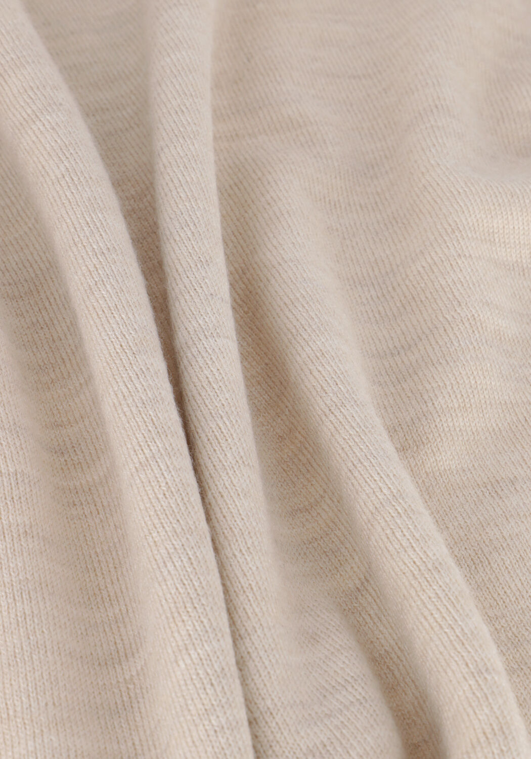 Beige SELECTED MEN T-shirt SLHTOWN SS KNIT MOCK NECK B - large