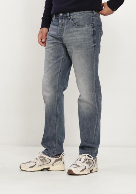 Blauwe BUTCHER OF BLUE Straight leg jeans STOCKTON STRAIGHT FOG DENIM - large
