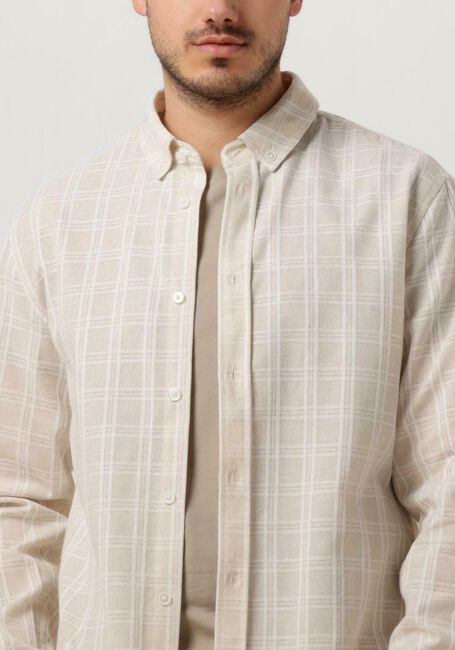 Zand ANERKJENDT Casual overhemd AKKONRAD L/S CHECK SHIRT - large