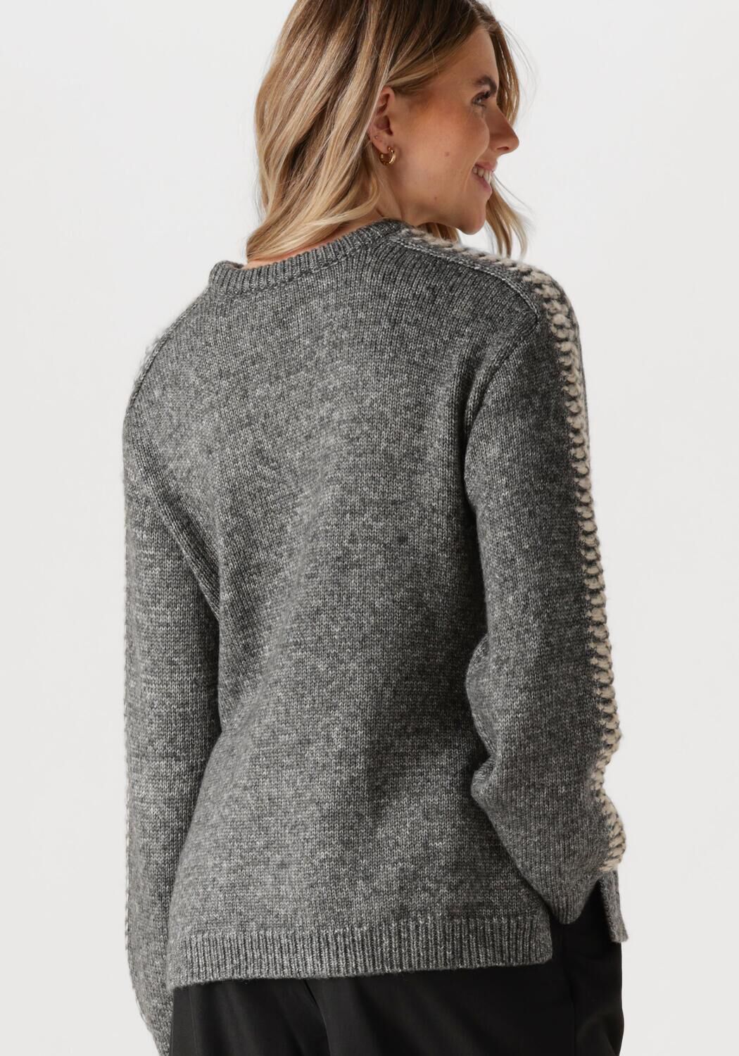 MODSTRÖM Modström Dames Truien & Vesten Linemd O-neck Donkergrijs