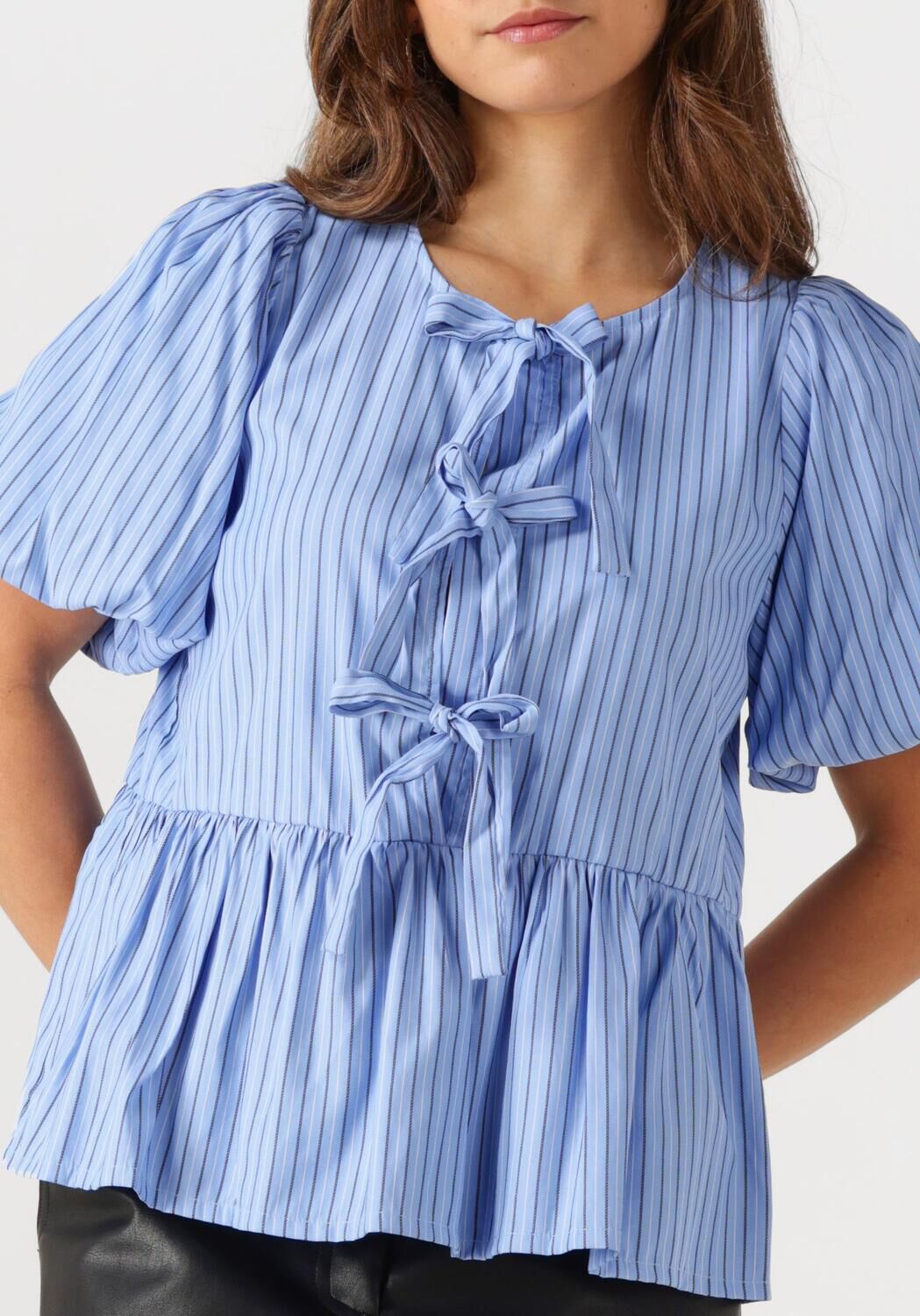 NOTRE-V Dames Blouses Nv-frederica Stripe Lichtblauw