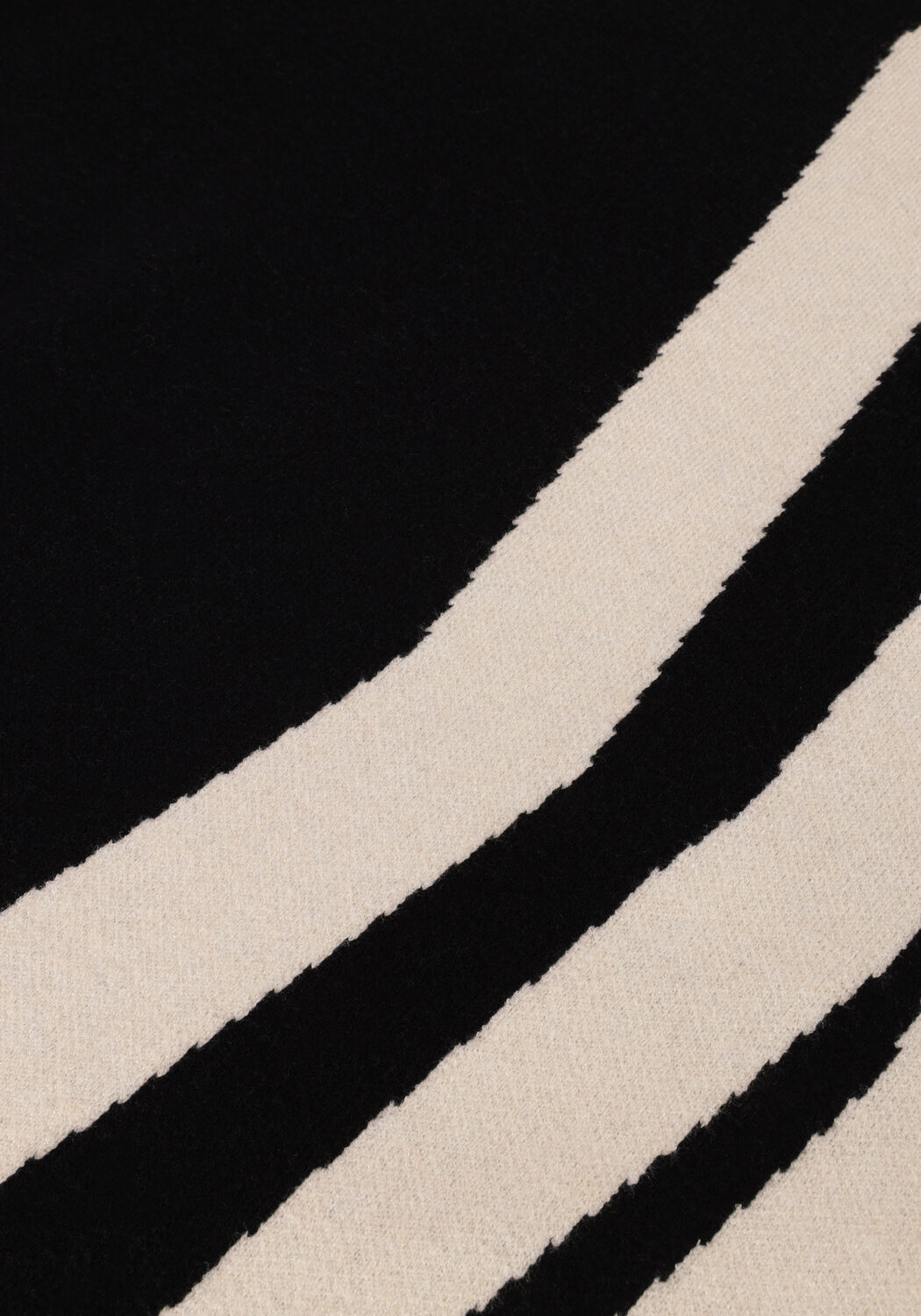 Zwarte OBJECT Mini jurk OBJRAY L/S KNIT ROLLNECK DRESS - large