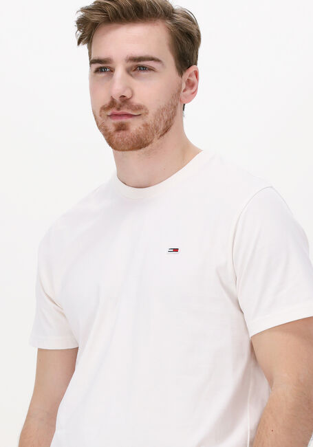 Gebroken wit TOMMY JEANS T-shirt TJM CLASSIC JERSEY C NECK - large