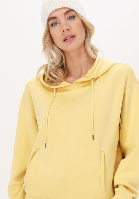 Gele MSCH COPENHAGEN Sweater IMA Q LOGO HOOD SWEATSHIRT - large