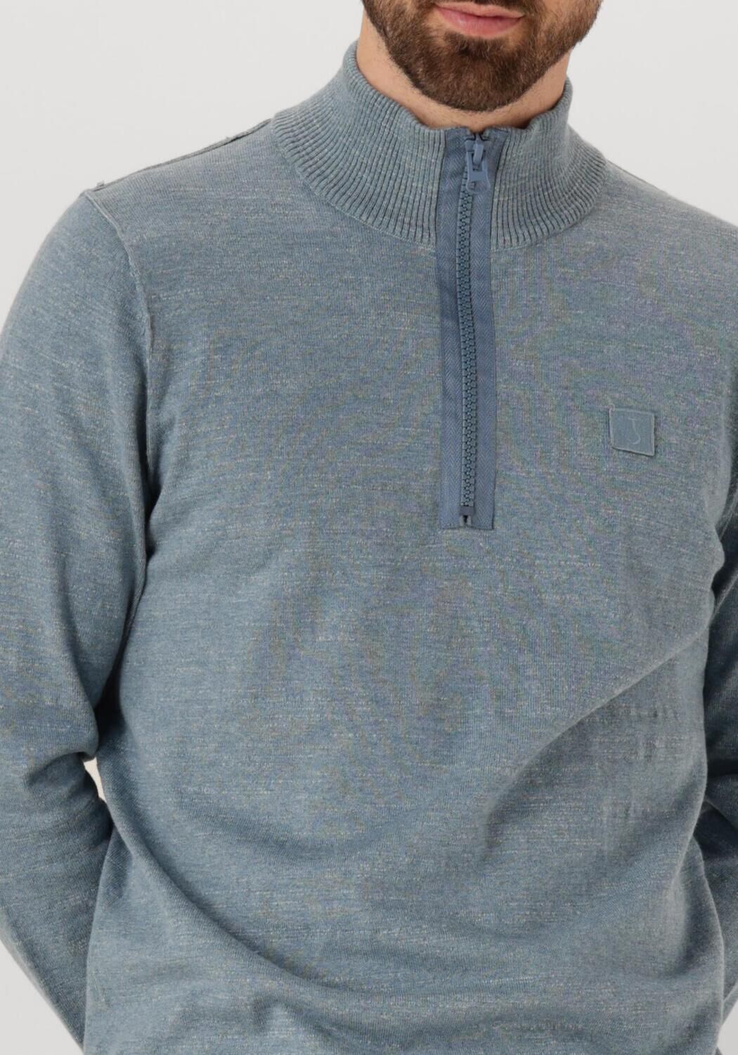 BUTCHER OF BLUE Heren Truien & Vesten Lt Clifden Half Zip Blauw