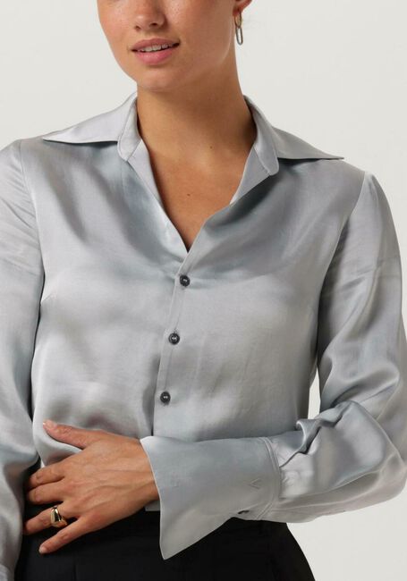Grijze VANILIA Blouses SATIN SHIRT - large