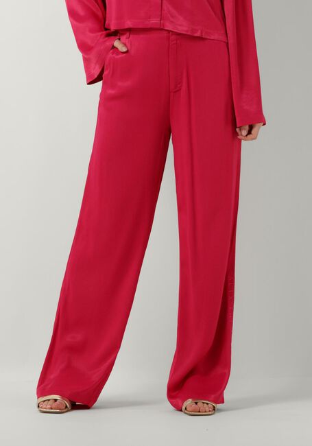 Roze ALIX THE LABEL Wijde broek LADIES WOVEN SATIN PANTS - large