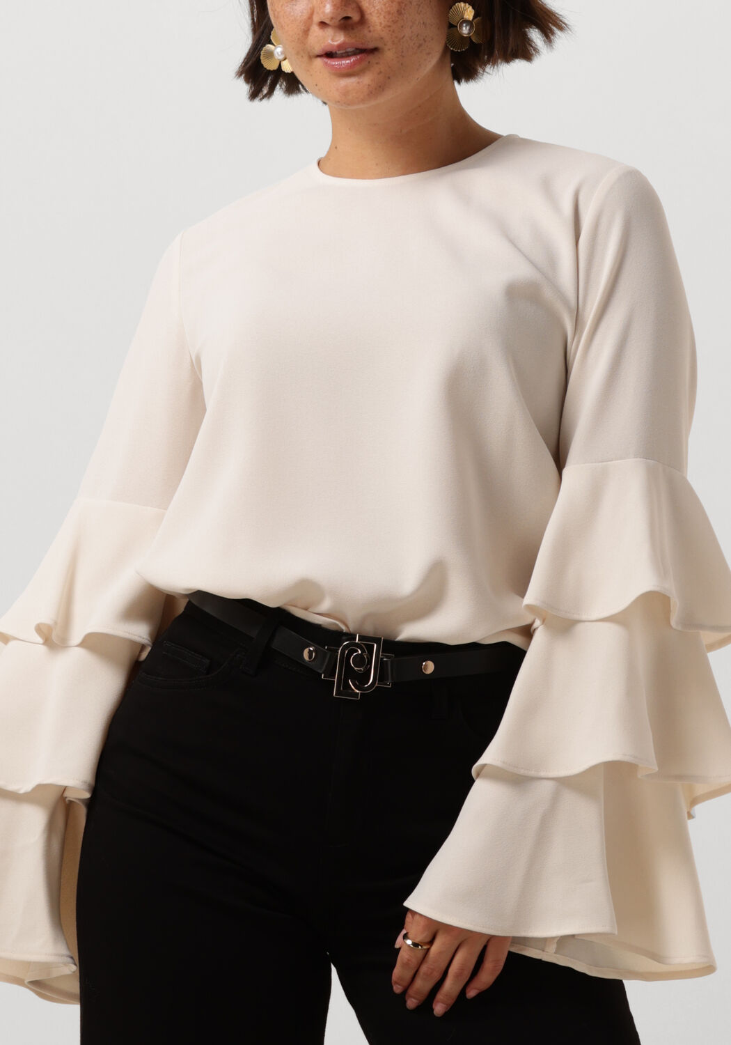 LIU JO Dames Blouses Blusa Balze Ecru