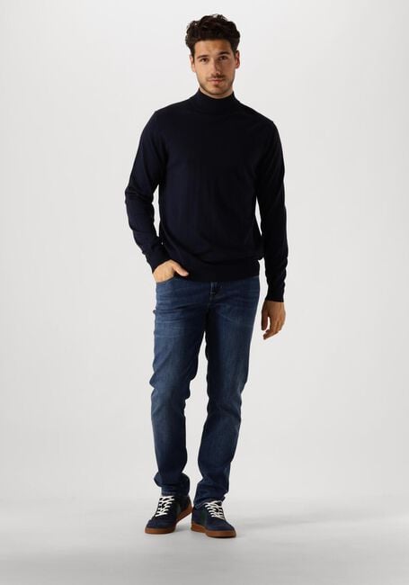 Donkerblauwe PROFUOMO Trui PULLOVER MOCK - large