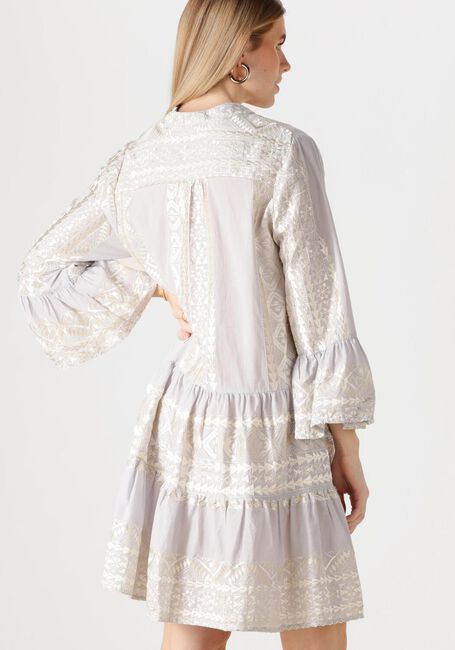 Lichtgrijze GREEK ARCHAIC KORI Mini jurk 330681 - large