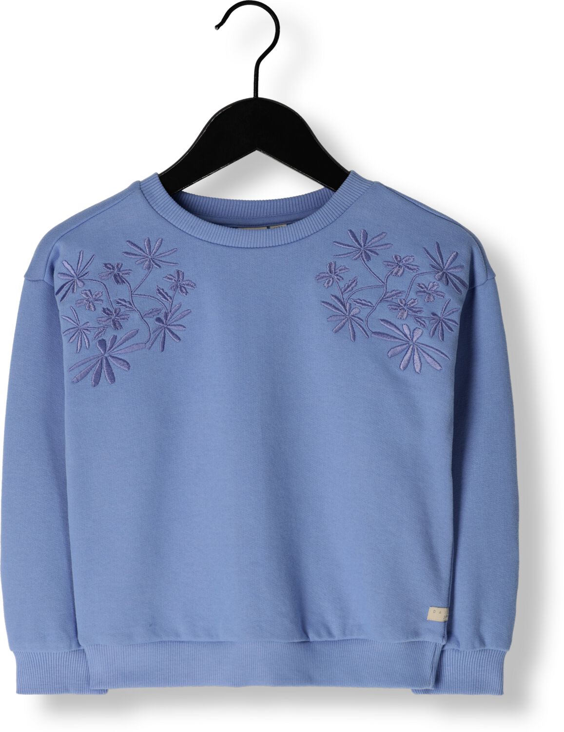 DAILY7 Meisjes Truien & Vesten Sweater Embroidery Flower Blauw