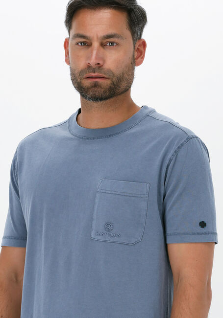 Grijze CAST IRON T-shirt SHORT SLEEVE R-NECK RELAXED GARMENT DYED JERSEY - large