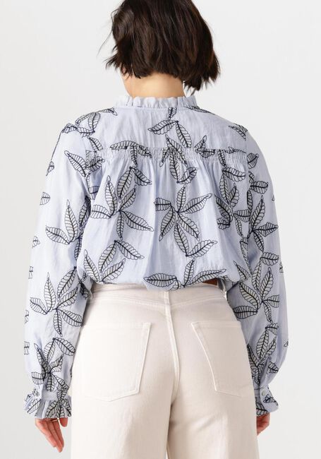 Blauwe NUKUS Blouses JENNA BLOUSE EMBROIDERY - large