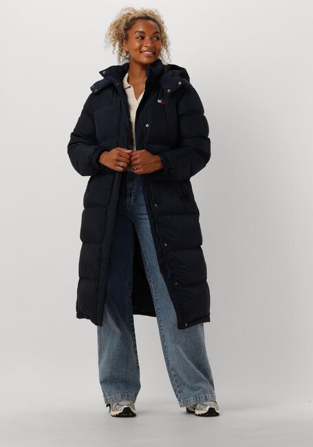 Blauwe TOMMY JEANS Gewatteerde jas TJW ALASKA LONG PUFFER - large