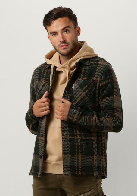 Groene CAST IRON Jack LONG SLEEVE SHIRT HEAVY CHECK REGULAR FIT - large