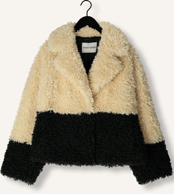 Beige STAND STUDIO Teddy jas JUBEL JACKET Beige STAND STUDIO Teddy jas JUBEL JACKET - large