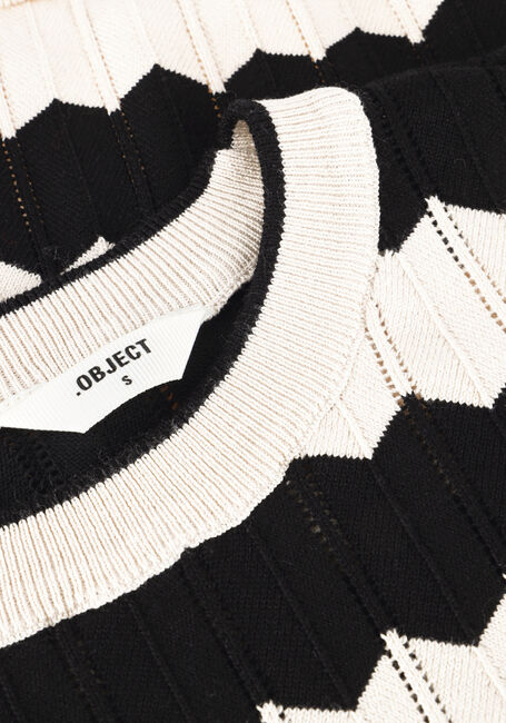 Zwarte OBJECT Trui OBJYUKI S/S RE KNIT PULLOVER 140 Zwarte OBJECT Trui OBJYUKI S/S RE KNIT PULLOVER 140