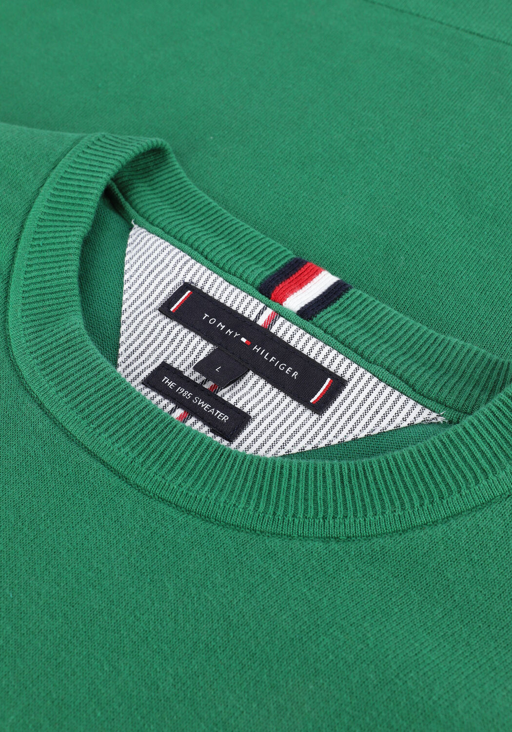 Groene TOMMY HILFIGER Trui 1985 CREW NECK SWEATER - large