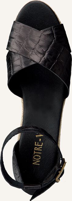 Zwarte NOTRE-V Platte sandalen OM20-01 Zwarte NOTRE-V Platte sandalen OM20-01 - large