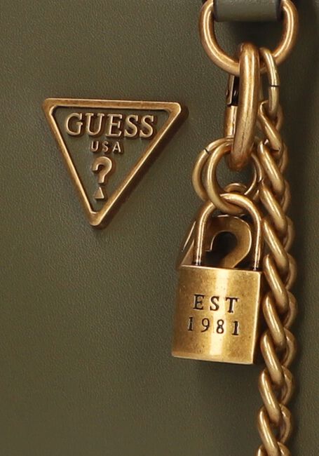 Groene GUESS Crossbodytassen AMANTEA ZIP CROSSBODY Groene GUESS Crossbodytassen AMANTEA ZIP CROSSBODY - large