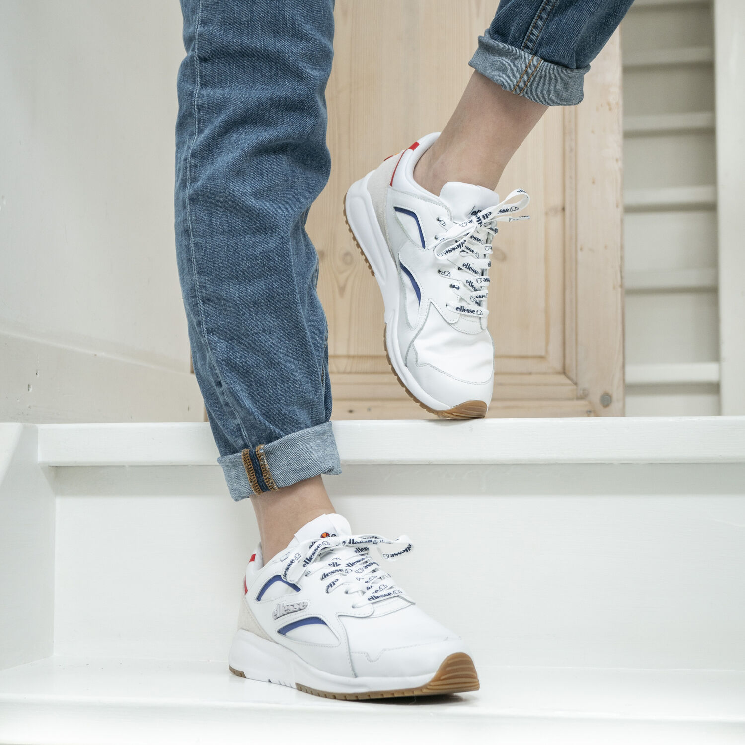 Witte ELLESSE Lage sneakers CONTEST - large