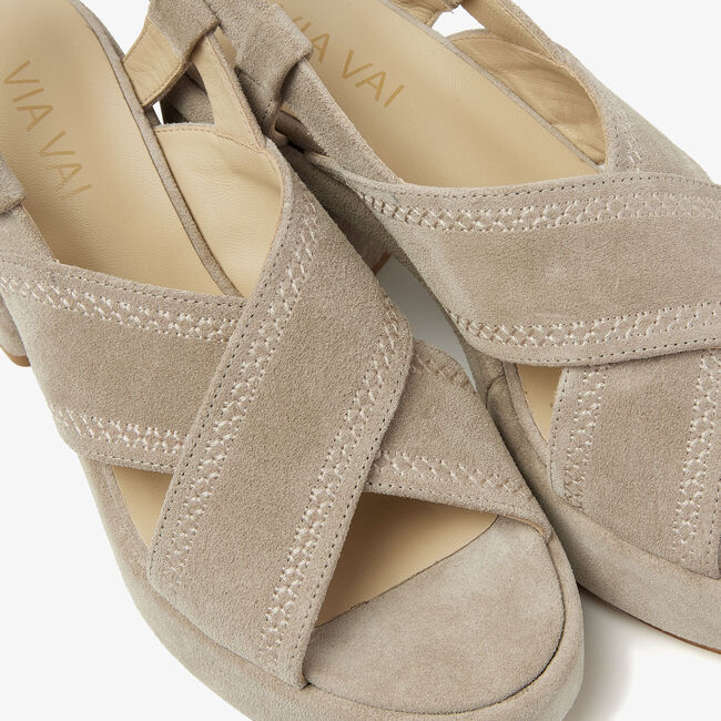 Beige VIA VAI Sandalen ELIA PAISLEY - large