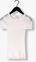 Witte ROSEMUNDE T-shirt BENITA SILK T-SHIRT W/ LACE
