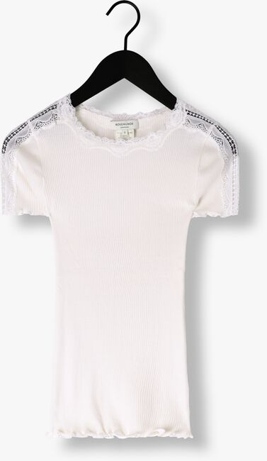 Witte ROSEMUNDE T-shirt BENITA SILK T-SHIRT W/ LACE - large