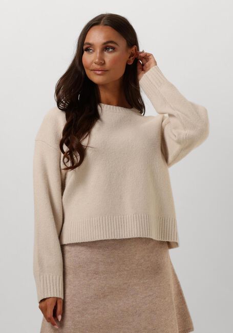 Creme NEO NOIR Trui DETRI SOLID KNIT BLOUSE - large