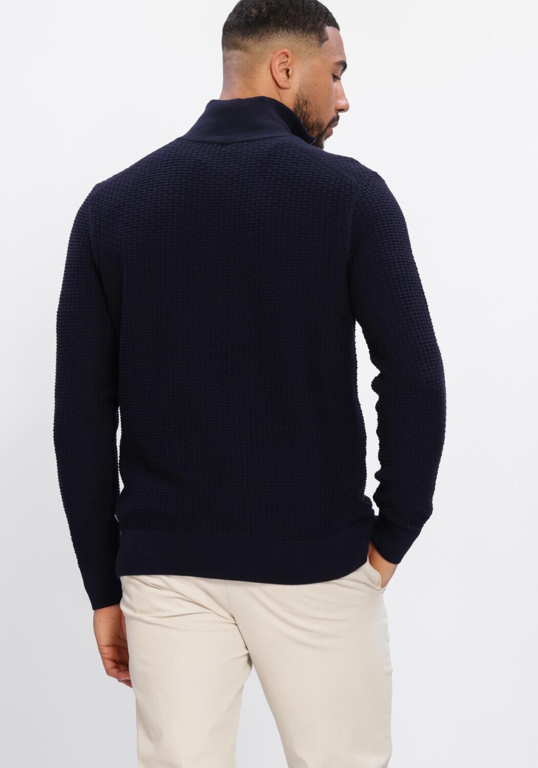 Donkerblauwe BOSS BLACK Trui H-ULLICIO - large