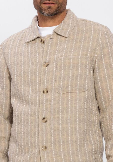 Beige DSTREZZED Overshirts LINO CHECK OVERSHIRT - large