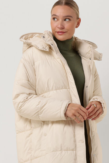 Gebroken wit NOTRE-V Gewatteerde jas PUFFER LONG - large
