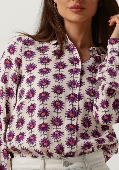 Ecru POM AMSTERDAM Blouses MILA FLOWER ECRU BLOUSE - large