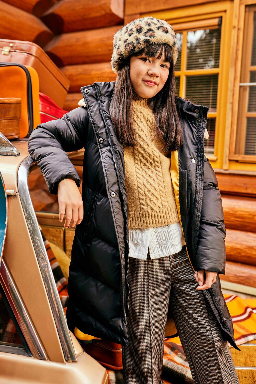 Zwarte RETOUR Gewatteerde jas HAZEL - large