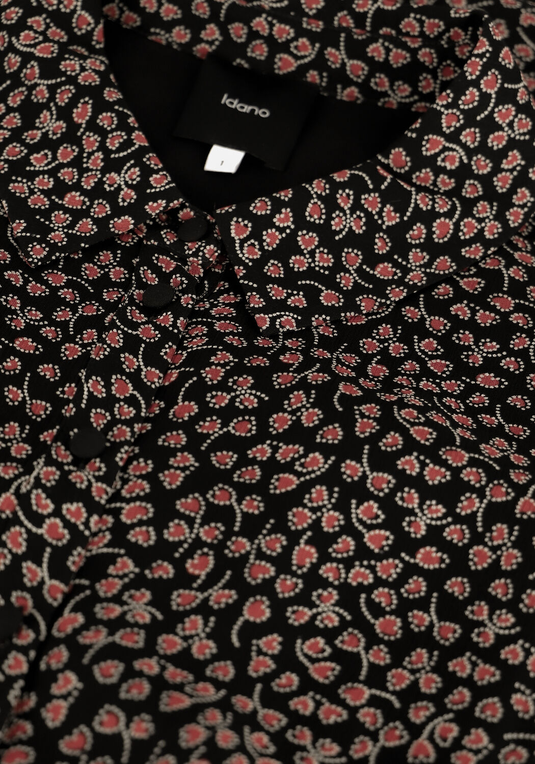 Zwarte IDANO Midi jurk SUZI - large