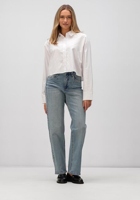 Lichtblauwe GESTUZ Straight leg jeans GZJADE HW STRAIGHT JEANS - large