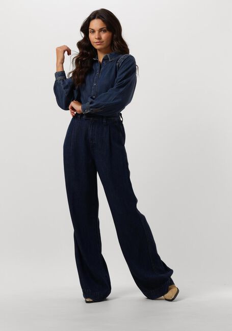 SUMMUM DENIM BLOUSE LIGHTWEIGHT COTTON TENCEL - large